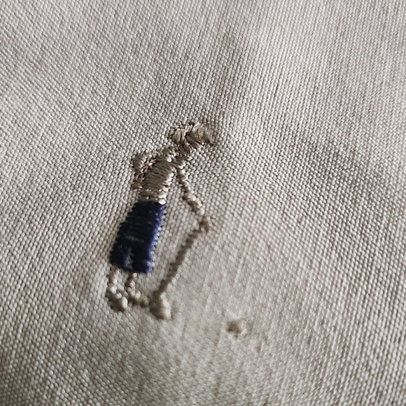 Line Up Light Gray Golf Embroidered Moto Vest | Zip Front Sleeveless | Size S - Picture 12 of 13